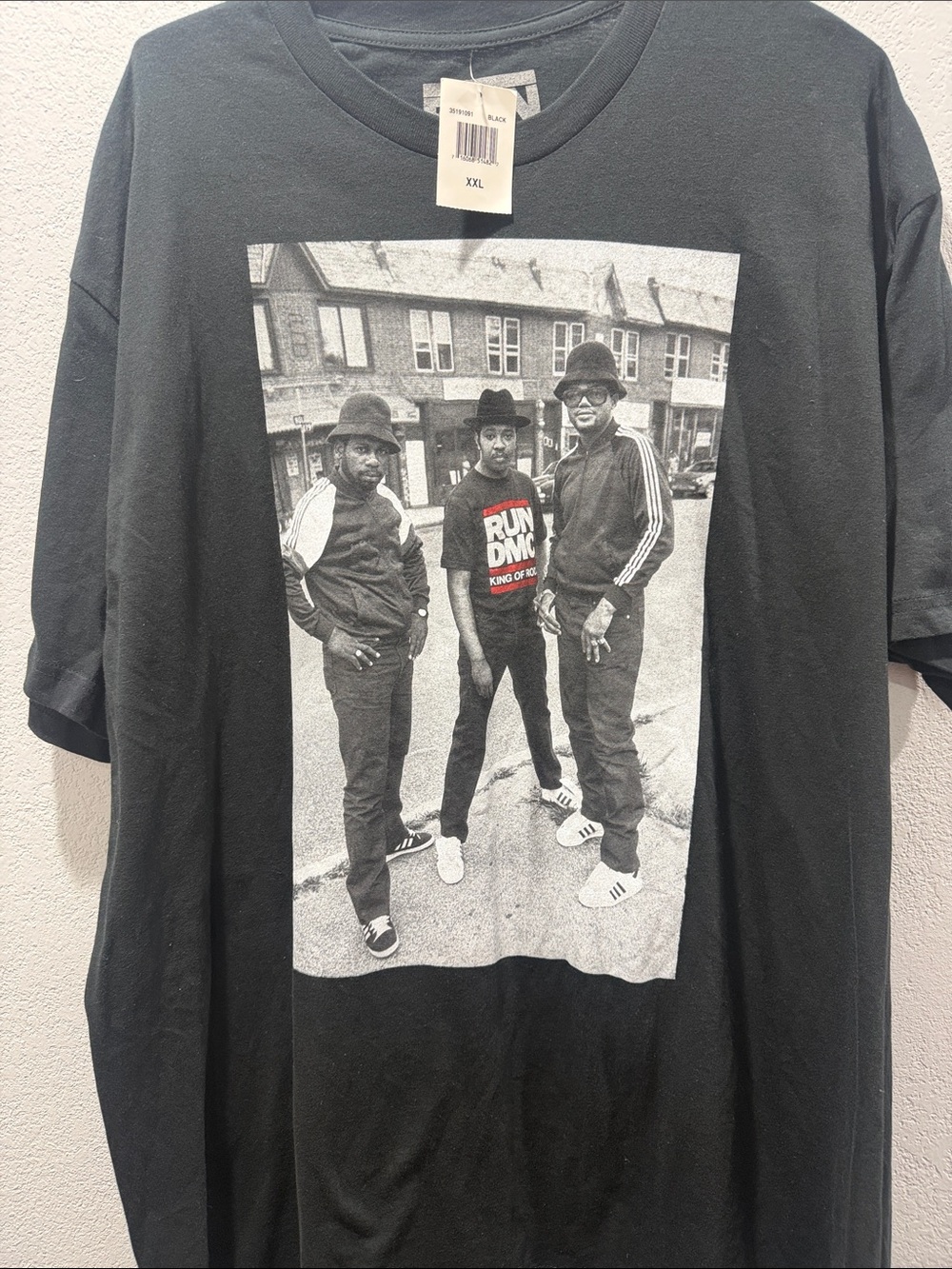 RUN DMC Black Graphic Short Sleeve Tee